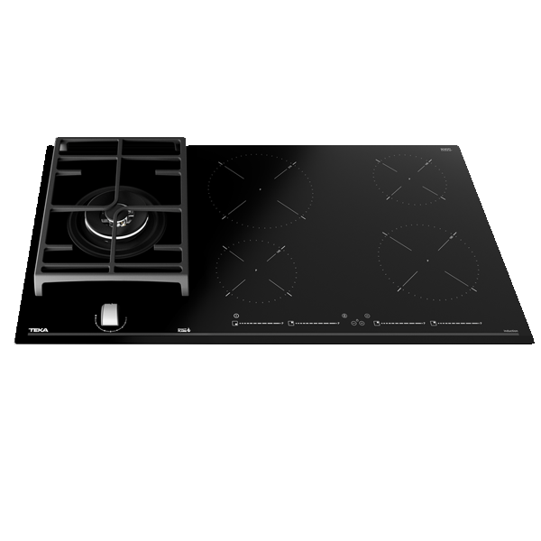 Placa Combinada Teka JZC 95314 ABN BK  Indução+Gás 90 cm