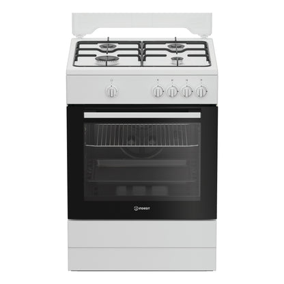 Fogão a Gás Indesit I6GGKMW | 4 Queimadores, Forno Gás, 64L