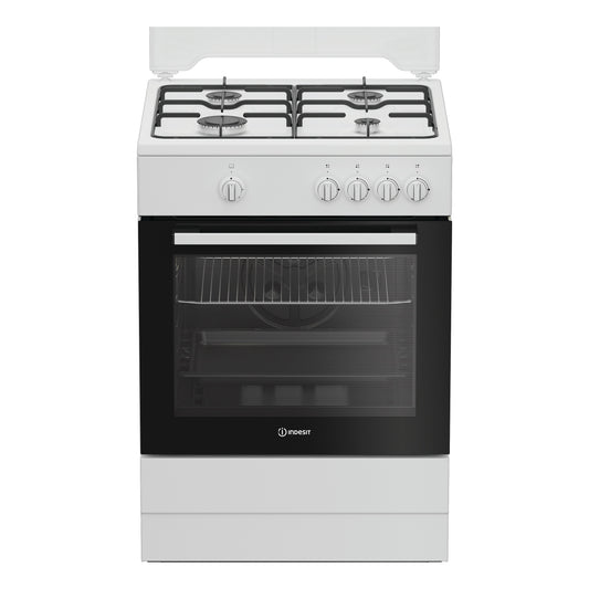 Fogão a Gás Indesit I6GGKMW | 4 Queimadores, Forno Gás, 64L