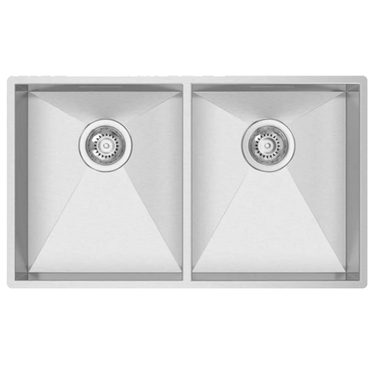 Lava-loiças RODI Box Line 75 | 2 Cubas, Inox Escovado