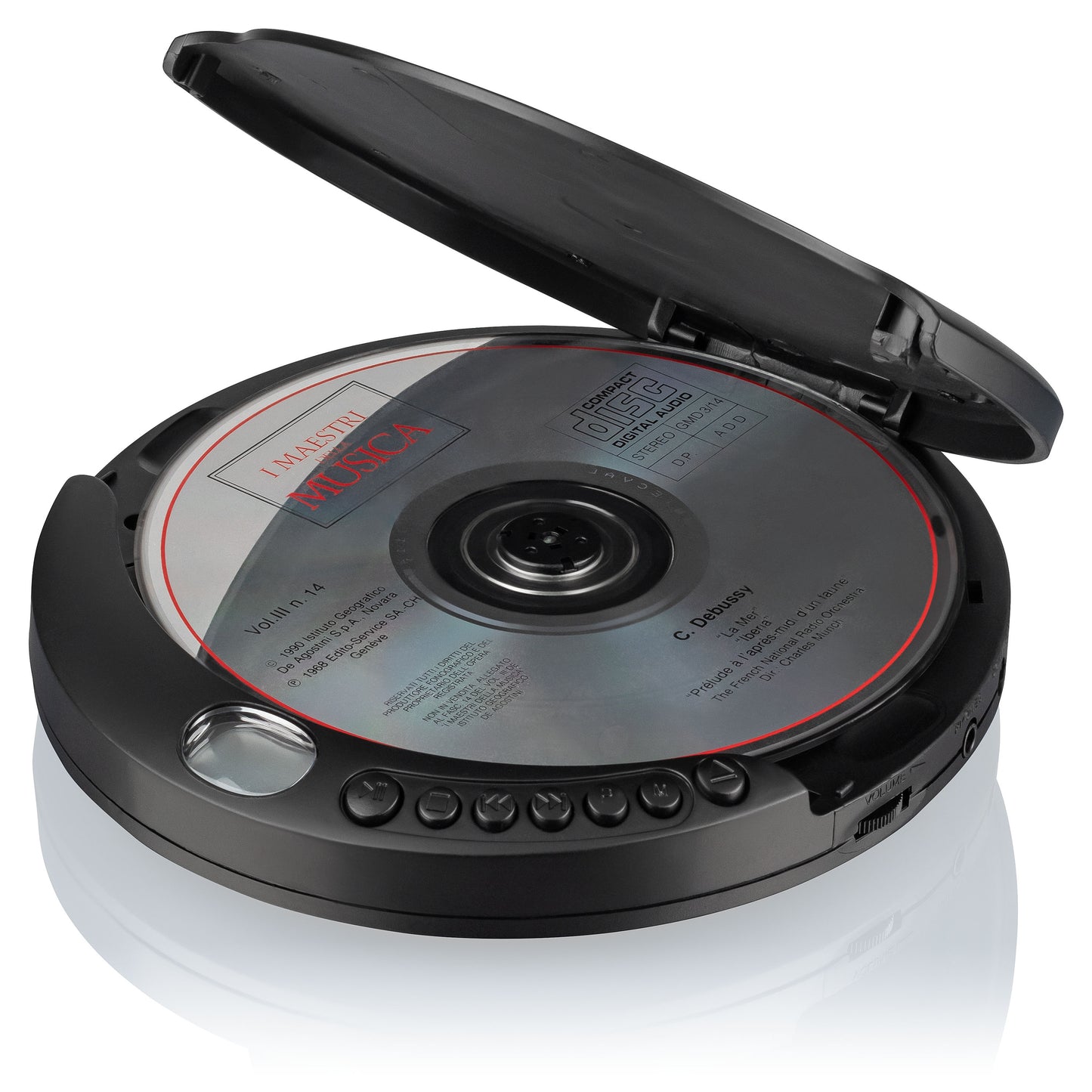Leitor de CD Roadstar PCD498NMP | LCD, Anti-choque 100s, Pilhas AA