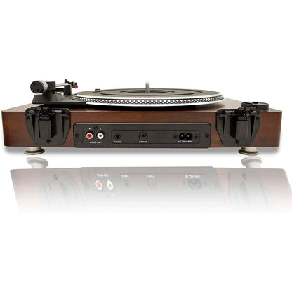 Gira-discos Roadstar TT260SPK | 33/45/78 rpm, Amplificador, Saída auriculares