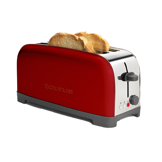 Torradeira Taurus Vintage Red | 1400W, 4 fatias, 6 níveis