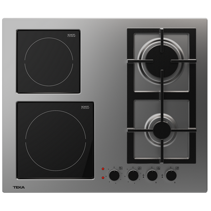 Placa Combinada Teka EFX 60.1 2G 2H AI AL BTN SS | 60 cm, Inox