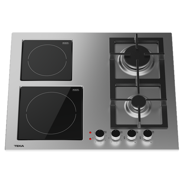 Placa Combinada Teka EFX 60.1 2G 2H AI AL BTN SS | 60 cm, Inox