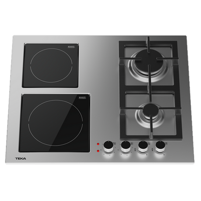 Placa Combinada Teka EFX 60.1 2G 2H AI AL BTN SS | 60 cm, Inox