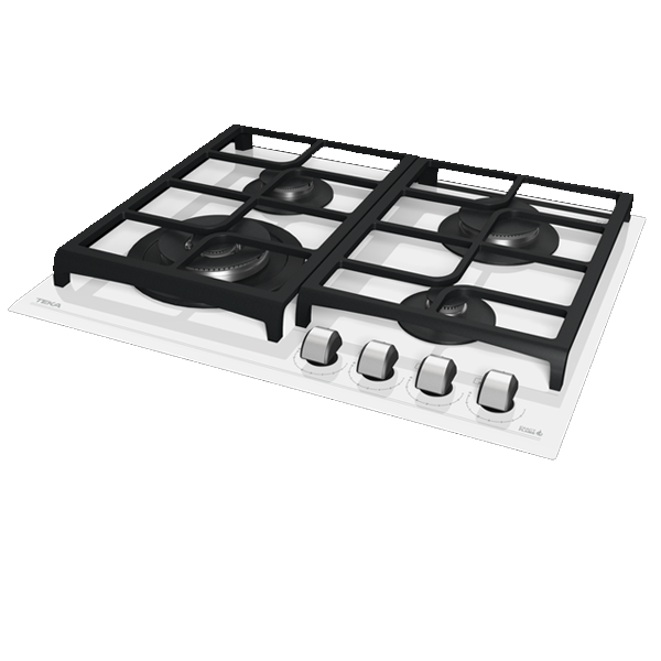 Placa a Gás TEKA GZC 64320 XBA WH | 4 Zonas, Cristal Branco