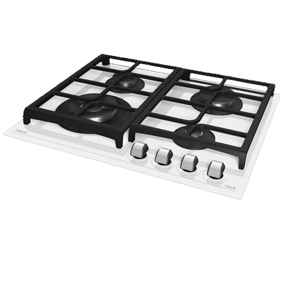 Placa a Gás TEKA GZC 64320 XBA WH | 4 Zonas, Cristal Branco