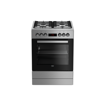 Fogão a Gás Beko FBM62320XDSN | 4 Queimadores, 72L, Inox