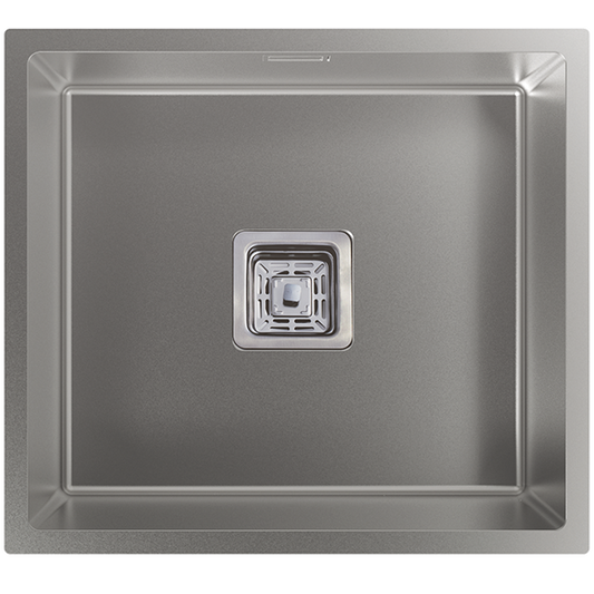 Lava Loiça Edesa Makalu BE 45x40 1C R-10 | Inox 1 Cuba