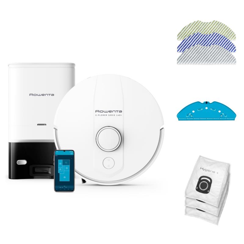 Robot Aspirador Rowenta RR9197WH | 120 min, Wi-Fi, HEPA