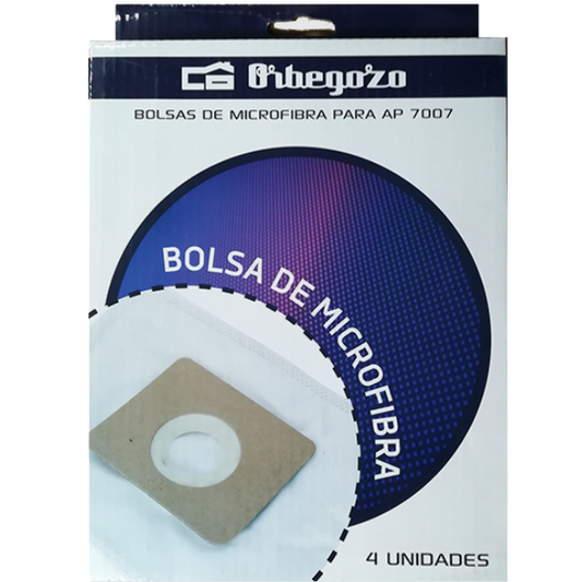 EMBALAGEM DE 4 BOLSAS MICROFIBRA ORBEGOZO P/AP7007