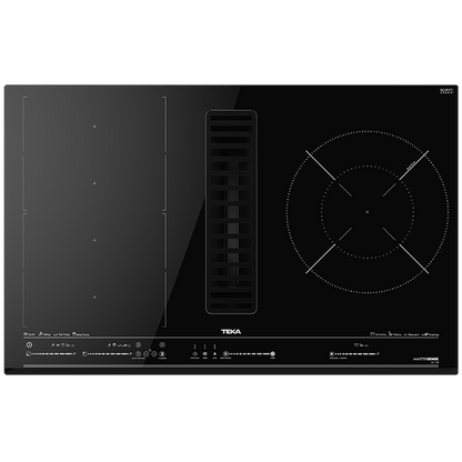 Placa de Indução Teka AFC 87628 MST BK | 80 cm, Exaustor Integrado, 7200W