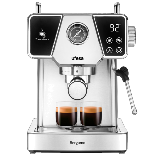 Máquina de Café Expresso Ufesa Bergamo | 1350W, 20bar, 1.8L