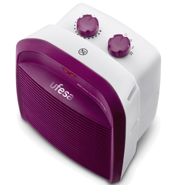 Termoventilador UFESA Persei Purple | 2000W, 3 níveis, IPX1