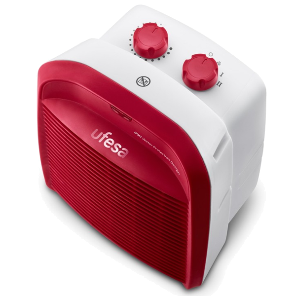 Termoventilador UFESA Persei Red | 2000W, 3 níveis, IPX1
