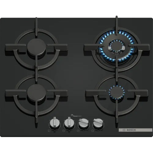 Placa a Gás Bosch PPH6A6I10 | 4 Queimadores, Vidro Preto, 60cm