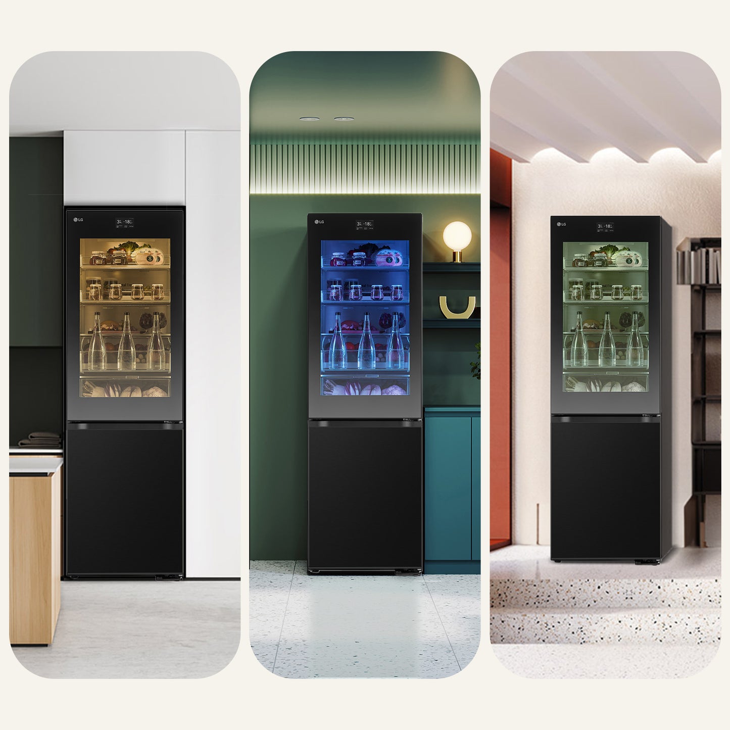 Frigorífico Combinado LG GBG7190CEV | 349L, No Frost, Classe C