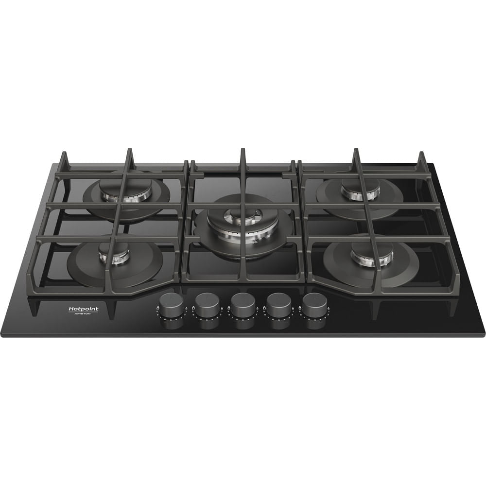 Placa a Gás Hotpoint HAGS 72F BK | 5 Queimadores, 10800W