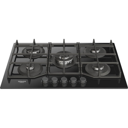 Placa a Gás Hotpoint HAGS 72F BK | 5 Queimadores, 10800W