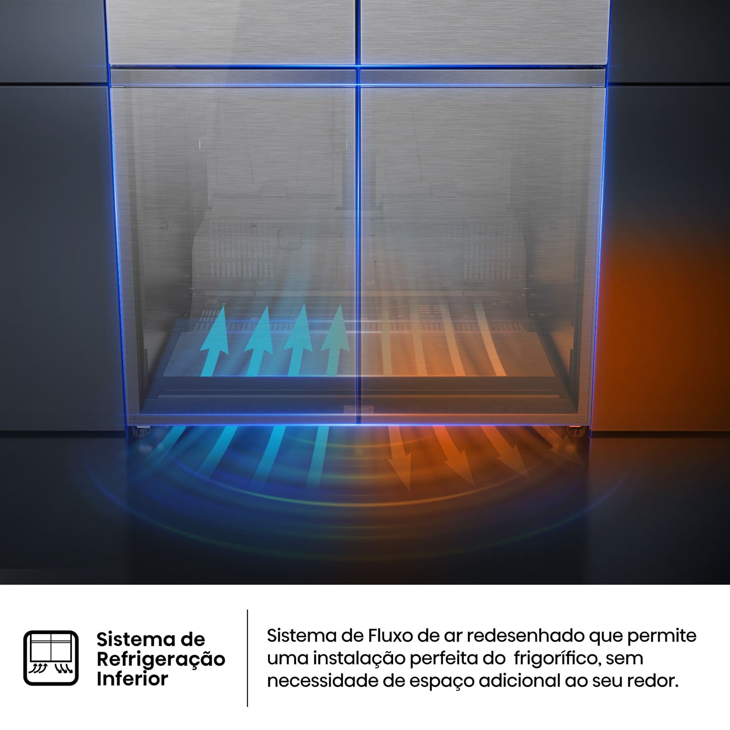 Frigorífico Americano Hisense RQ5P605NSVE | 591L, No Frost, Classe E