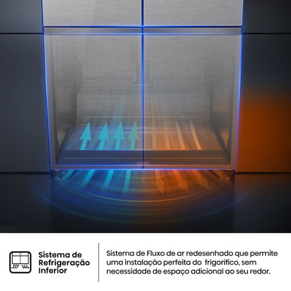 Frigorífico Americano Hisense RQ5P605NSVE | 591L, No Frost, Classe E