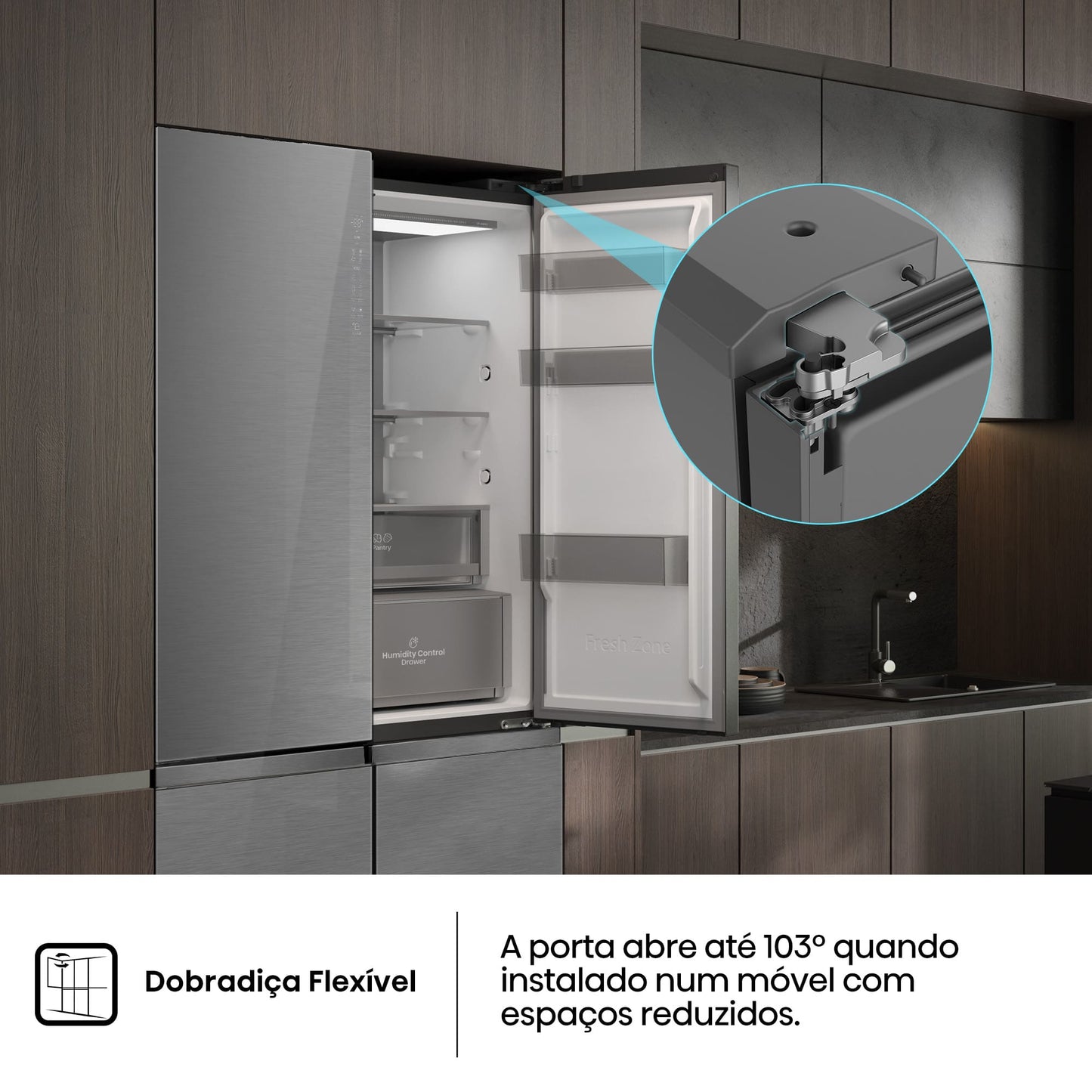 Frigorífico Americano Hisense RQ5P605NSVE | 591L, No Frost, Classe E