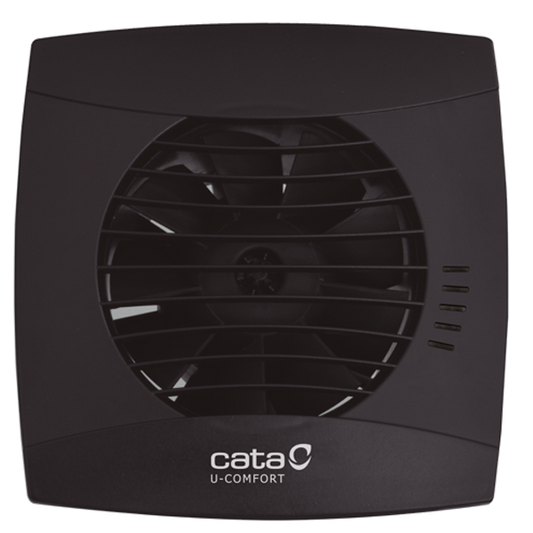 Extrator Wc Cata UC-10 Hygro Black | Detetor de humidade, Timer, 110 m³/h