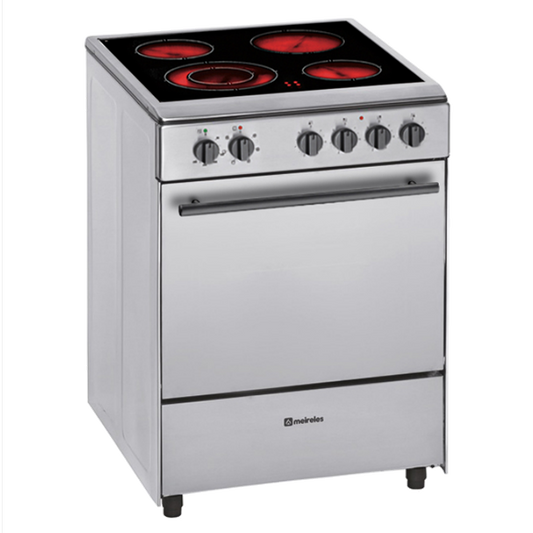 Fogão Elétrico MEIRELES E 605 X | 4 Zonas, Forno Elétrico, 55L