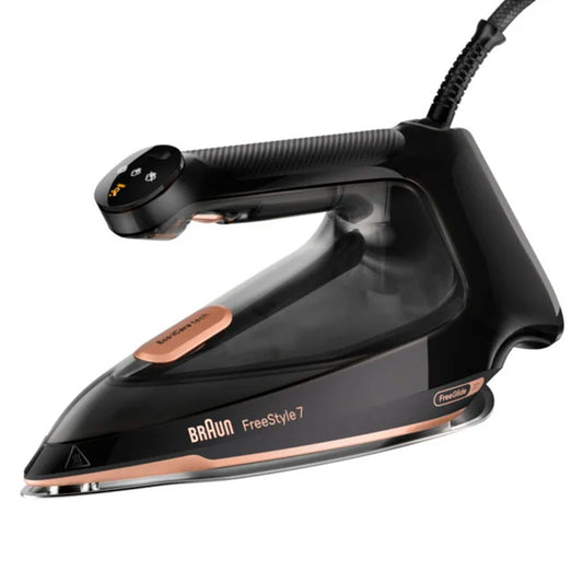 Ferro a Vapor BRAUN FI7276BK | 2000W, Base Eloxal Plus FreeGlide 3D