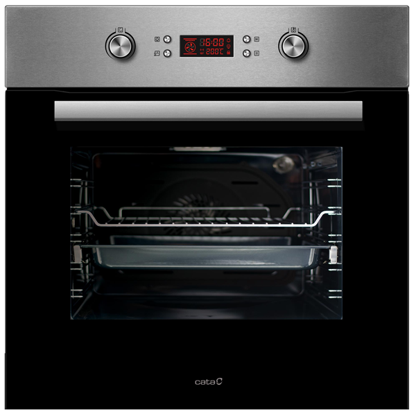 Forno Elétrico Cata PR 6011 XGBK | 70L, Pirolítico, Inox
