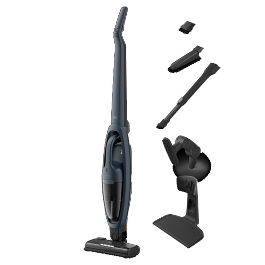 Aspirador Vertical AEG AS52CB18DB | 45min, 79dB, 99% filtragem