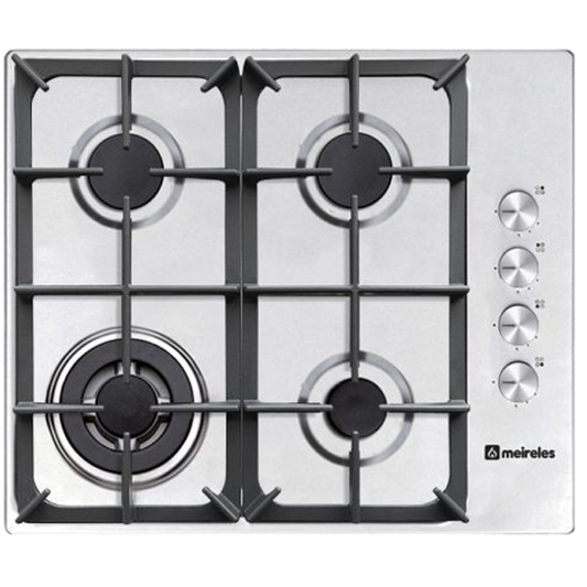 Placa a Gás MEIRELES MG 3650 FF X | 4 queimadores, 60cm, 8kW