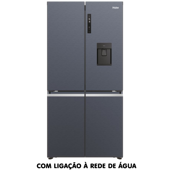 Frigorífico Haier HCR5919EHMB | 528L, Preto Escovado, No Frost