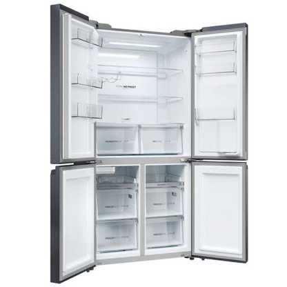 Frigorífico Haier HCR5919EHMB | 528L, Preto Escovado, No Frost