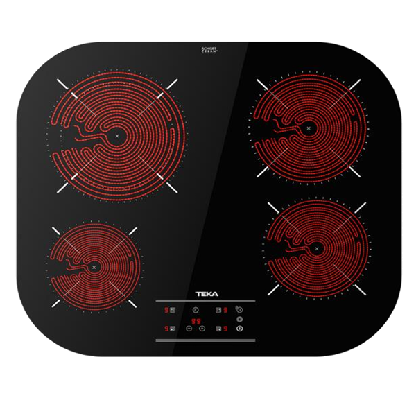 Placa Vitrocerâmica TEKA Tcc 64310 Ttc Bk | Touch Control, 4 Zonas
