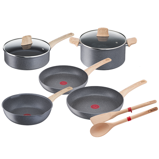 Conjunto Tefal Natural Force | 9 Peças, Antiaderente, Indução