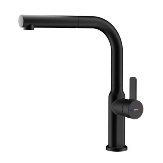 Misturadora TEKA Oval 938 BK | Cano Giratório, Chuveiro Extraível, Filtro Anticalcário