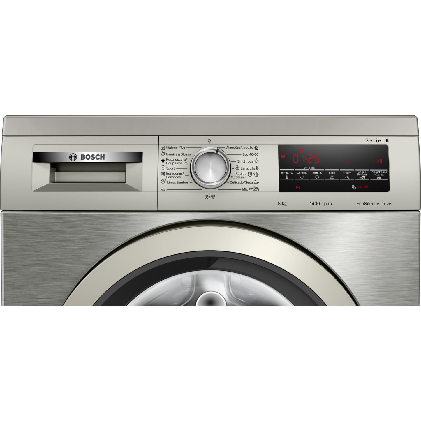 Máquina de Lavar Roupa Bosch WUU28T8XES | 8kg, 1400rpm, Classe A