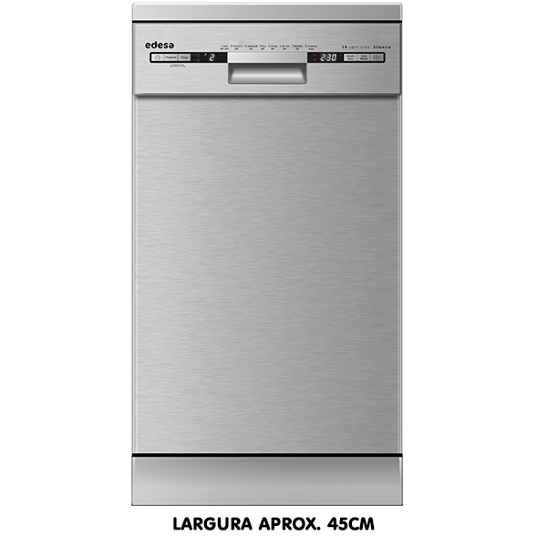 Máquina de Lavar Loiça EDESA EDW-4710 X/A | 10 talheres, 45cm, D