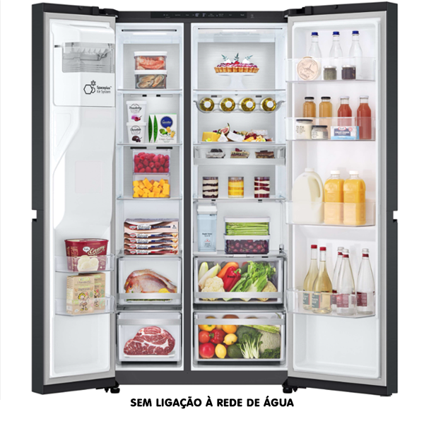 Frigorífico Americano LG GSLE91EVAC | 628L, No Frost, Classe C