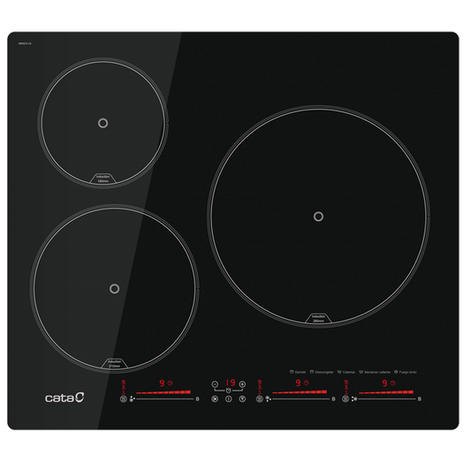 Placa de Indução Cata IBS 63032 | 3 zonas, Booster, 7.1kW