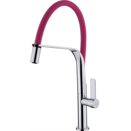 Torneira Misturadora TEKA Monocomando | Cano alto, rosa