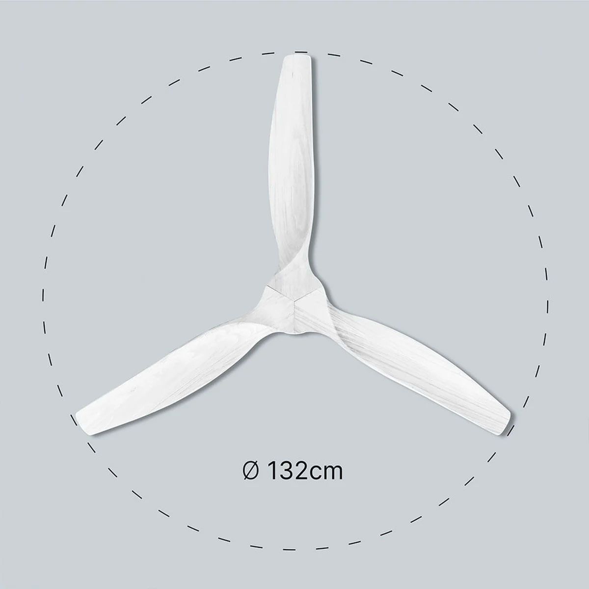 Ventoinha de Teto UFESA Tibet Branco | 132cm, 6 velocidades, DC 40W