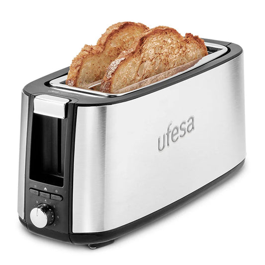 Torradeira UFESA 2 Fendas Inox | 750W, 2 fatias, 7 níveis