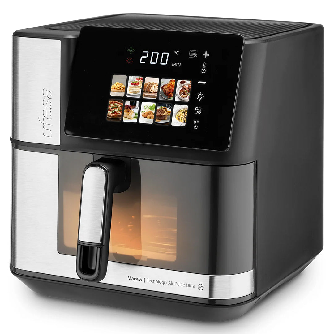 Fritadeira de Ar UFESA Aire Fryer | 8L, 2000W, Preta