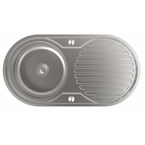 Lava-loiça EDESA K2 SE 84 1C1E REV | Reversível, Inox