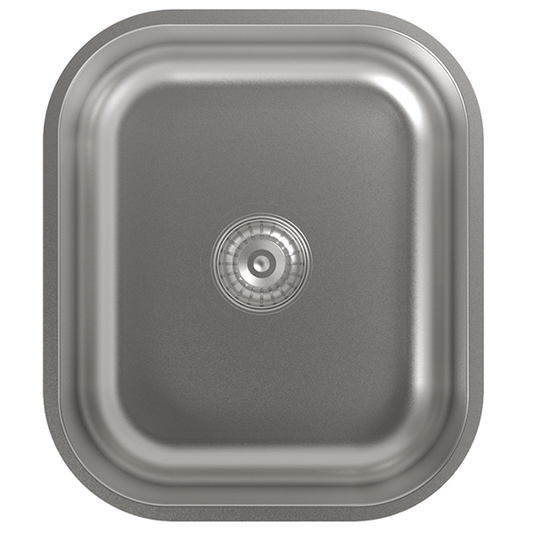 Lava Loiça EDESA FUJI BE 34x40 1C | 1 cuba, inox, sob bancada