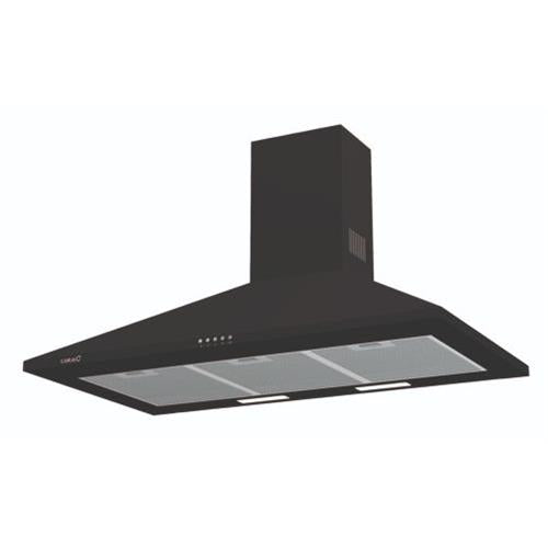 Exaustor de Parede CATA Omega 900 BK | 90cm, 645m3/h, Classe C