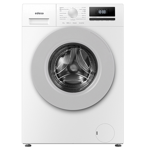 Máquina de Lavar Roupa EDESA EWF-8404 WH | 8kg, 1400rpm, Classe A